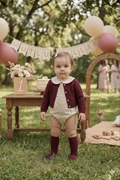 Nipperland KIZ BEBEK KETEN ROMPER SET 3 PARÇA %100 pamuk 3-6-9-12 AY