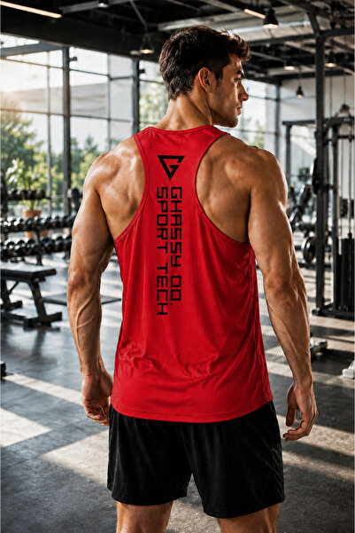 GHASSY CO Men's Dry Fit Y-back Gym Fitness Athlete Gym-101