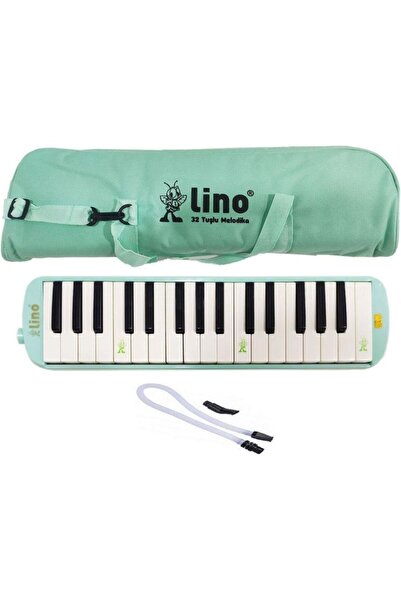 Lino 32 Tuşlu Melodika Bez Çanta Pastel Yeşil