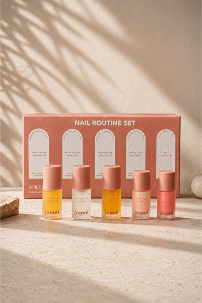 JOMEI Tırnak Bakım Seti 5’li (Nail Routine Set) – Güçlendirici, Nemlendirici ...