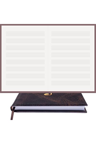 BİDEFTER Music Book (WITHOUT KEYCHAIN) 100% Handmade, Hand Stitched (THREAD S...