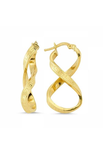 Sembol Gold Altın Sonsuzluk Küpesi İtaly