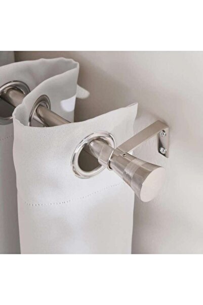 PAN HOME Feston 16/19mm Single Curtain Rod Extendable 120x210cm-silver