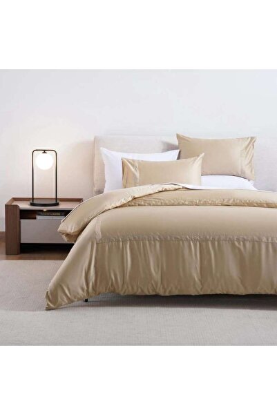 PAN HOME Luxe Cotton Tencel 3-piece Duvet Cover Set 230x220cm - Sand