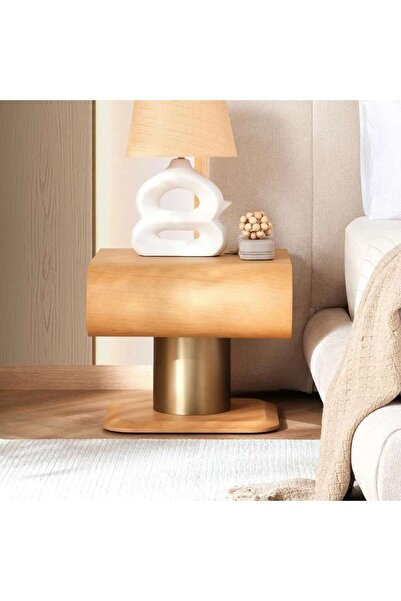PAN HOME Ordos Nightstand With Drawer - Natural