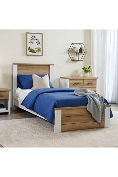 PAN HOME سرير أطفال آنا مقاس 90×200 سم - أبيض