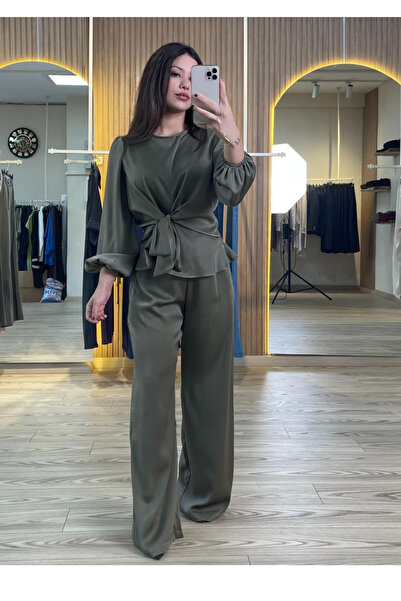 Butik Kadın Volanlı Saten Takım