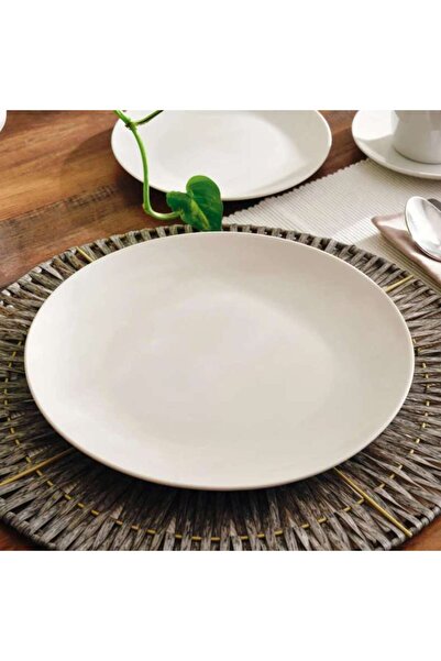 PAN HOME Essentials 4-piece Porcelain Dinner Plate Dia27cm - White