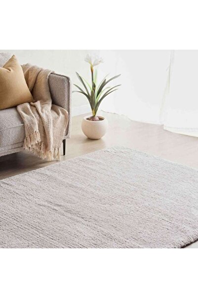 PAN HOME سجادة إيرين المخملية الوبرية 160×230 سم - فضية