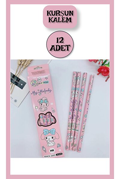 TOYFEST My Melody Anime Figürlü 12 li Kurşun Kalem Seti - 12 ADET