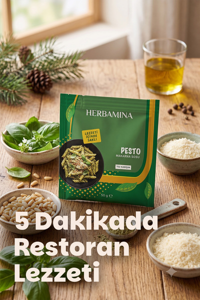 Herbamina Pesto Makarna Sosu 50 gr