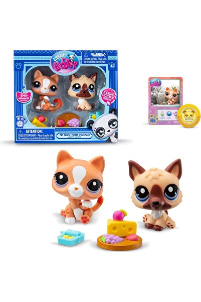 Littlest Pet Shop Minis 2-Piece Figure Set S1 - Dog and Cat - 5 CM