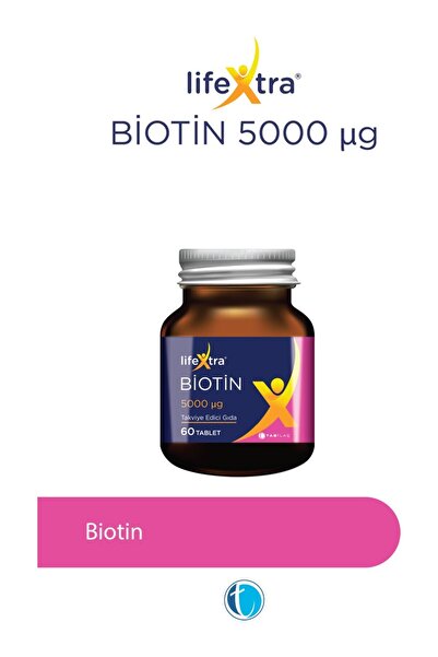 Tab İlaç Lifextra Biotin 5000 Mg 60 Tablet 8680133001185