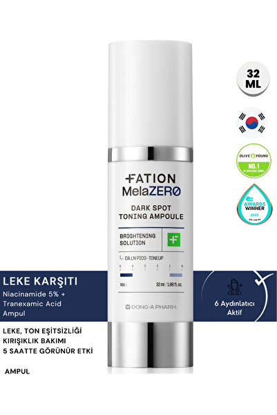 Fation MelaZERO Dark Spot Toning Ampoule | 6'lı Aydınlatıcı Aktif ile Leke ve...