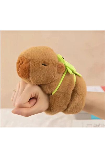 Genel Markalar Cabypara Kapibara Peluş Kola Sarılan Capybara Bileklik Oyuncak...