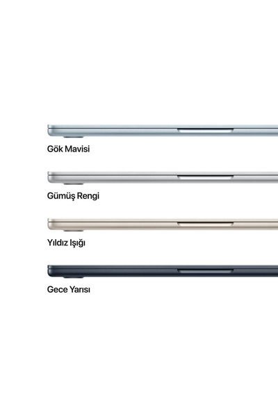Apple MacBook Air 13 inç M5 Çip 10 Çekirdekli CPU 10 Çekirdekli GPU 16GB Bellek 1TB SSD Yıldız Işığı