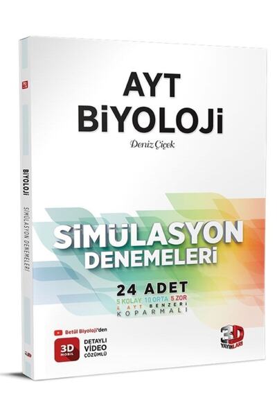 3D Yayınları Ayt 3d Biyoloji Simülasyon Denemeleri