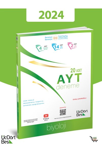 Üç Dört Beş Yayıncılık AYT BİYOLOJİ DENEME GÜNCEL BASKI
