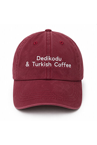Tresore ''Dedikodu and Turkish Coffee'' Nakışlı Yıkamalı Şapka / ''Dedikodu a...