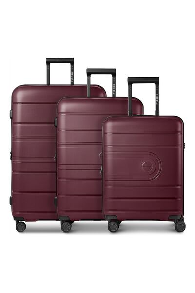 REDOLZ Essentials 11 4 Rollen Kofferset 3-teilig mit Dehnfalte