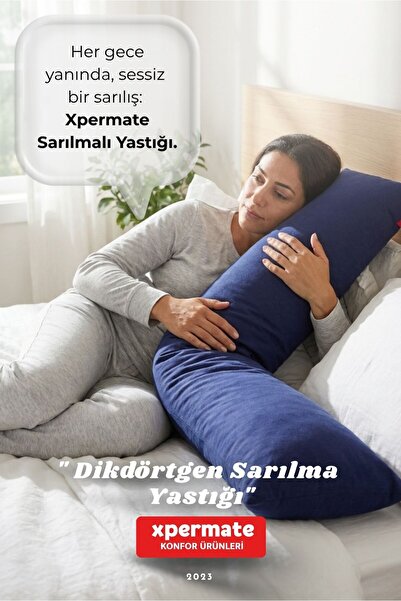 XPERMATE Pernă de îmbrățișat, pernă interaxată pentru picioare, pernă de dorm...