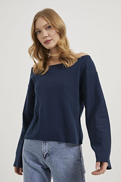 Arma Life Armalife 1510 Kayik Yaka Soft Textured Women's Blouse
