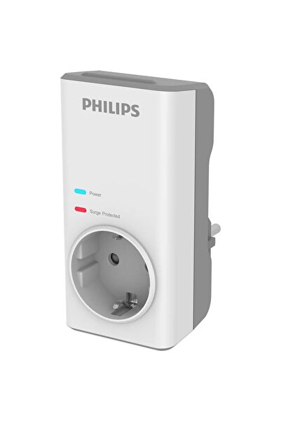 Philips مقبس محمي بتيار واحد 1140 جول مصراع أمان محمي من الجهد الزائد Chp7010...
