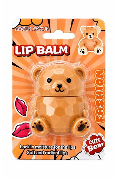 PİRAYE AKSESUAR Ayıcık Şeklinde Lip Balm Nemlendirici