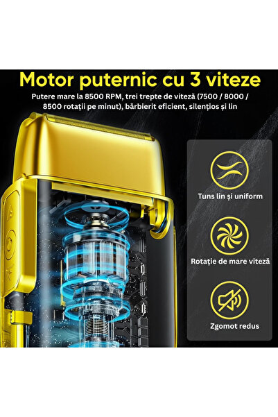 BIRAI Aparat de ras electric profesional 4D AlphaX