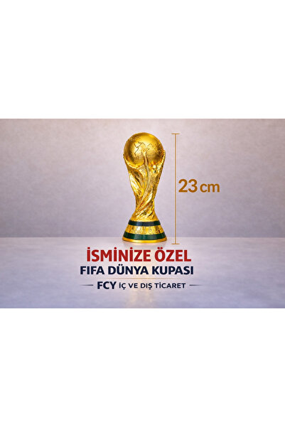 Genel Markalar FİFA WORLD CUP ÖZEL İSİM BASKILI 23 CM FİFA DÜNYA KUPASI ÖZEL ...