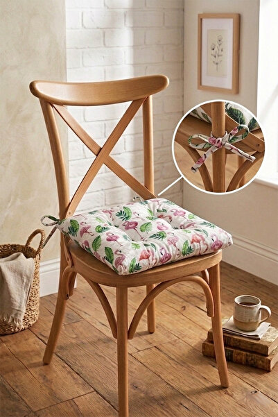 aymira home 1 ADET Dijital Baskılı Bağcıklı Pofidik Sandalye ve Piknik Minder...