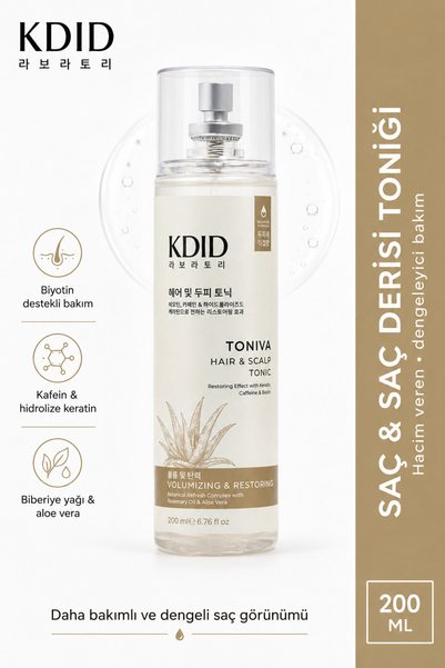 Toniva Biotin Kafein Keratin İçerikli Saç Derisi Güçlendirici Bakım Toniği 200 ml