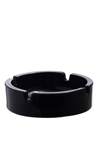LAV Set de 2 scrumiere din sticlă Keyif, rotunde, negre