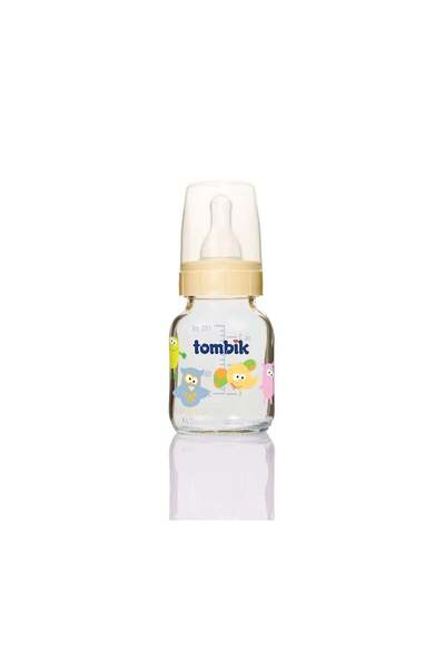 Tombik Cam Biberon 100 Ml Şaşkın Hayvan-Ekru