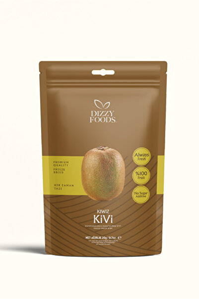 Dizzy Foods Dizzy Foods Dondurularak Kurutulmuş Meyve Kivi 20 gr