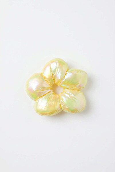 EMKSHOP Shiny Fluffy Daisy Rubber Buckle Metallic Color Bun Buckle (1 Piece)