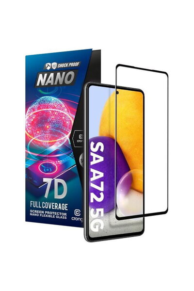 Crong Sticlă flexibilă 7D Nano - Sticlă hibridă 9H rezistentă la spargere pen...