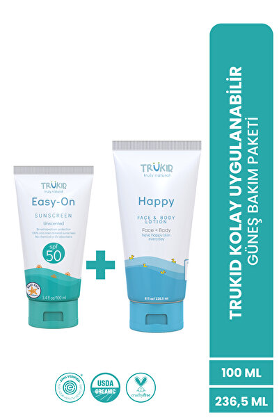 Trukid SPF 50 Kolay Uygulanabilir Mineral Güneş Kremi & Güneş Sonrası Losyon ...