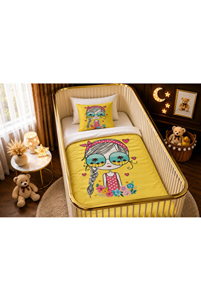Fabeteks Summer Sweet Girl Single Digital Baby Bedding Set