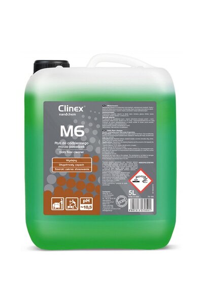 Clinex Detergent lichid pentru curatare pardoseli microporoase, 5 litri, M6 M...