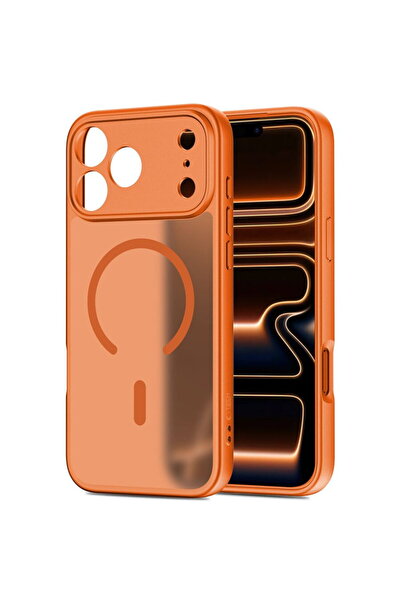 Tech-Protect Tech Protect BasicMag MagSafe finisaj mat cosmic - Husă telefon - compatibil cu Apple iPhone 17 Pro Max - MagSafe - culoare Portocaliu