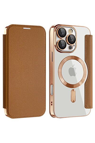 Techsuit Husă pentru Samsung Galaxy A17 5G - SmartMag Book Case - Maro