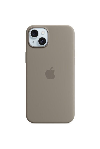 Apple Husă de silicon cu MagSafe pentru iPhone 15 Plus, Clay