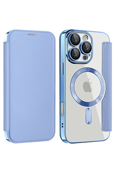 Techsuit Husa pentru Samsung Galaxy A17 5G - SmartMag Book Case - Light Blue