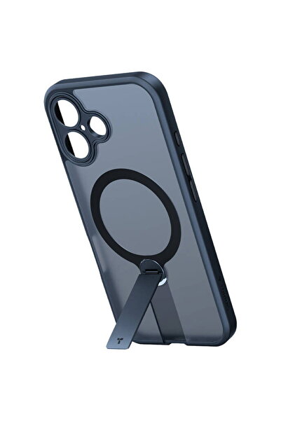TORRAS Husă Pstand Spin pentru iPhone 16 Plus (Negru)