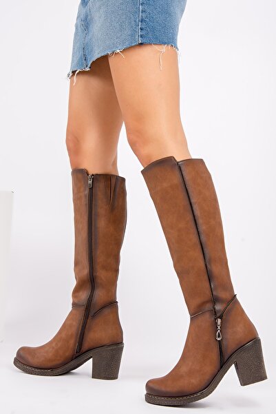Fox Shoes Tan Γυναικείες Μπότες G674252009