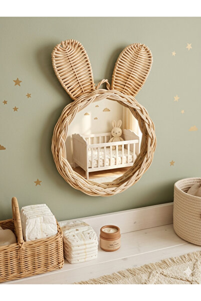 Ebrulii home design Rattan Ayna seti 20 CM AYNA ÖLÇÜSÜ LÜTFEN ÖLÇÜM YAPARAK A...