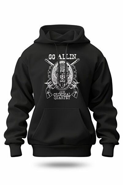 buzagi tasarım ürünleri سويت شيرت بقلنسوة للجنسين بطباعة رقمية من GG Allin