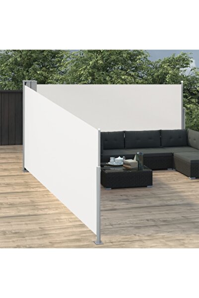 Concept Copertină laterală retractabilă, crem, 100 x 1000 cm