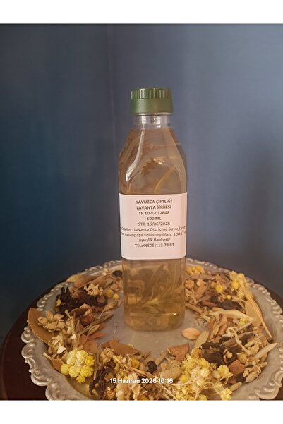 Yavuz El Yapımı Doğal Fermente Filtre Edilmemiş Lavanta Sirkesi 500 ml